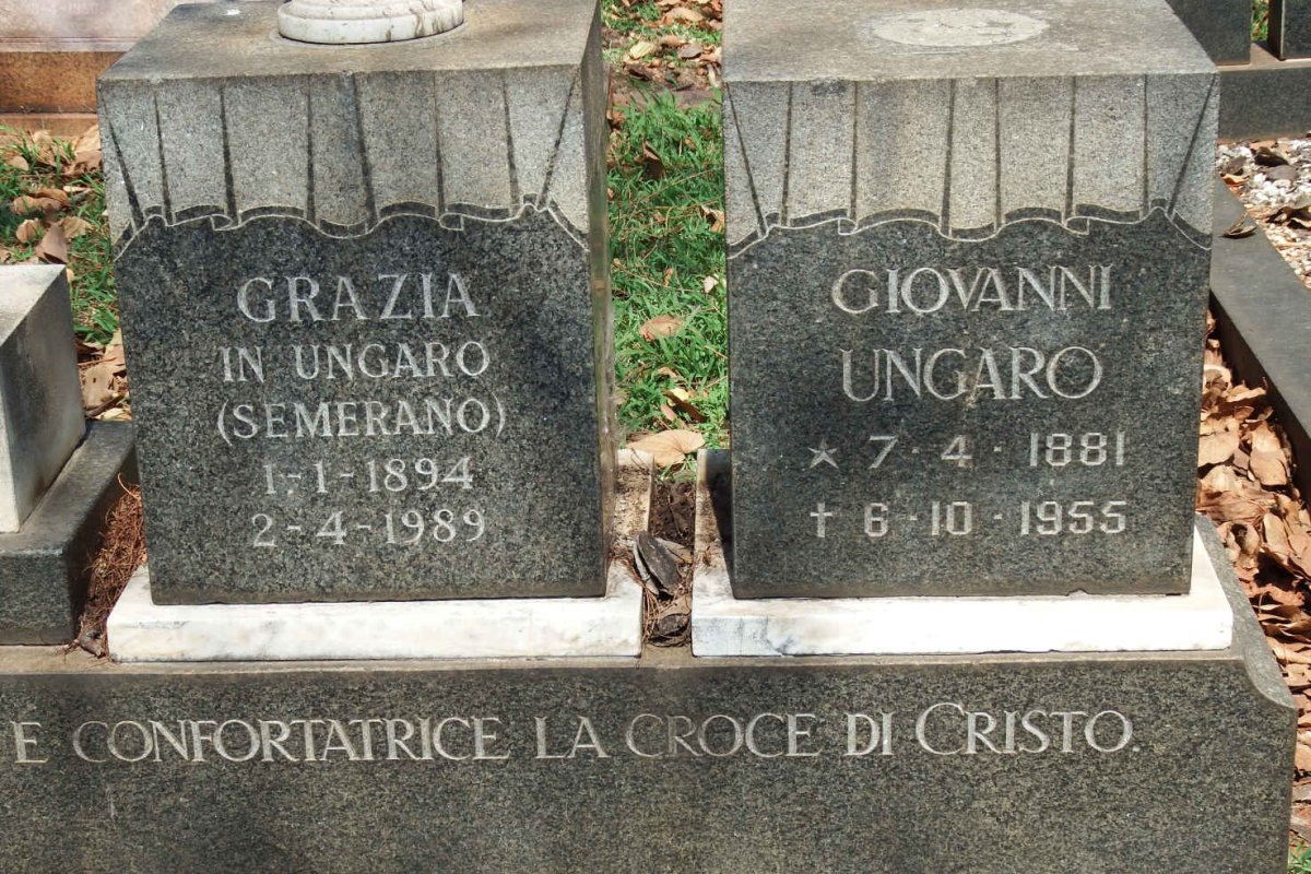 UNGARO Giovanni 1881-1955 &amp; Grazia SEMERANO 1894-1989