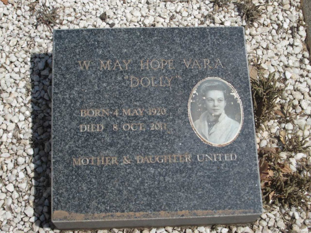 VARA W. May Hope 1920-2011 :: VARA Eugenie Avril 1941-1957