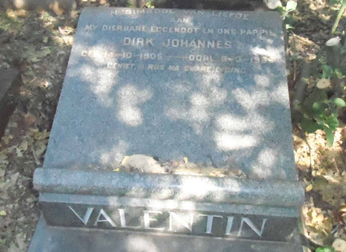 VALENTIN Dirk Johannes 1905-19??