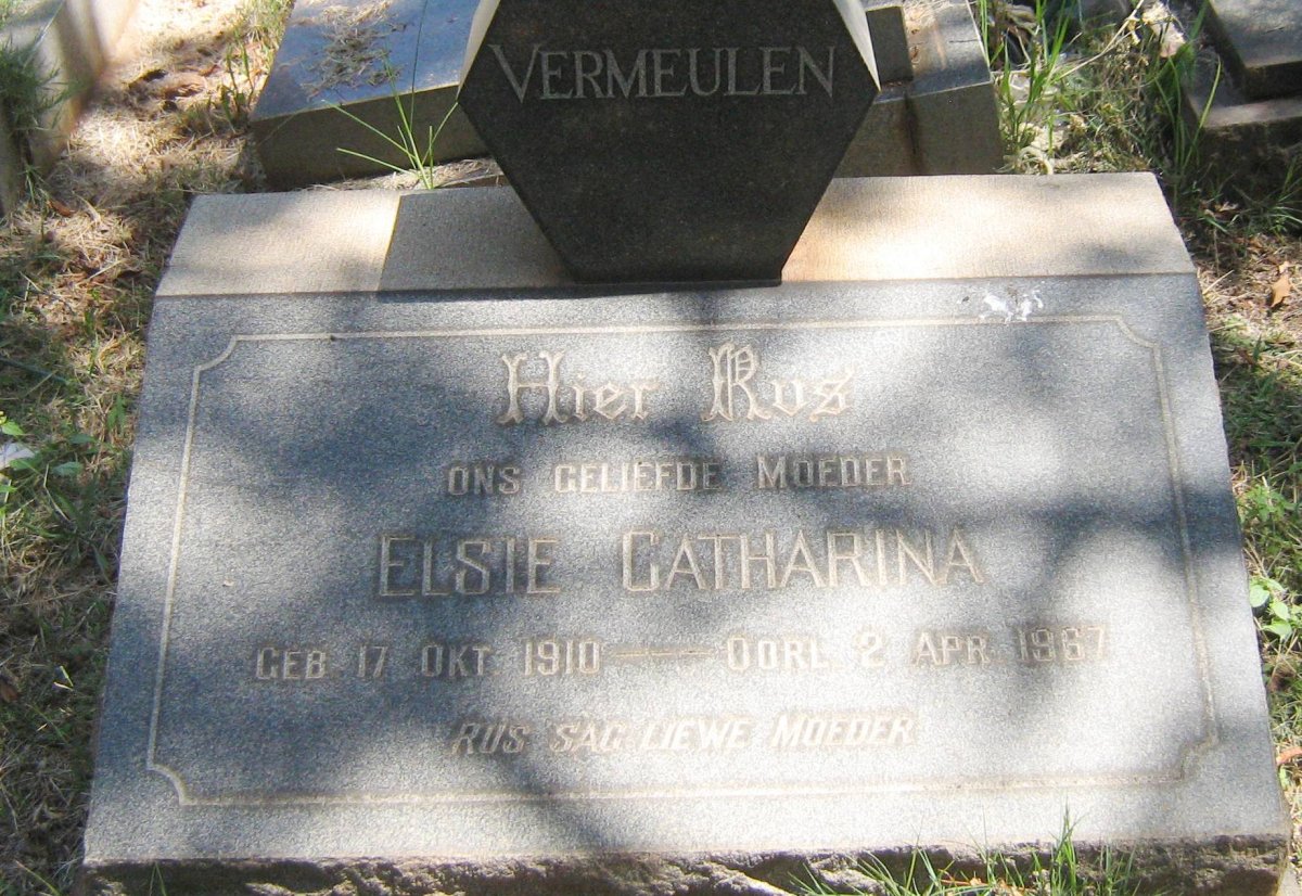 VERMEULEN Elsie Catharina 1910-1967