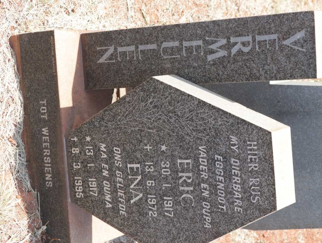 VERMEULEN Eric 1917-1972 &amp; Ena 1917-1995