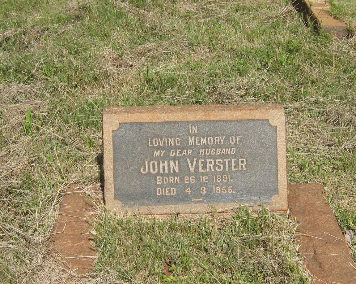 VERSTER John 1891-1955