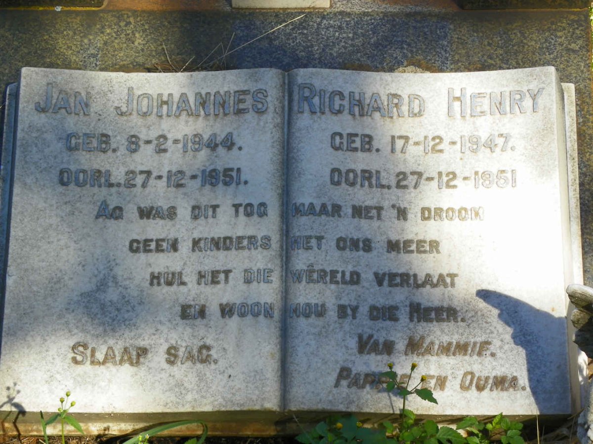 VERGOTTINI Jan Johannes 1944-1951 :: VERGOTTINI Richard Henry 1947-1951