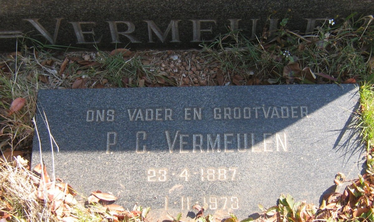 VERMEULEN P.C. 1887-1973