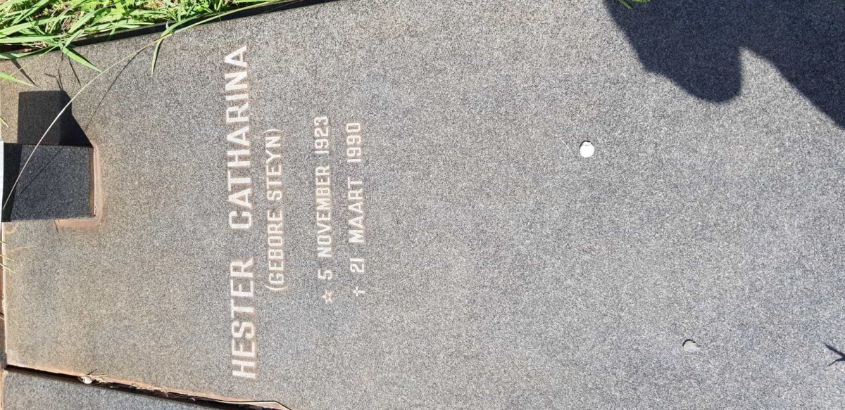 VERMAAK Hester Catharina nee STEYN 1923-1990