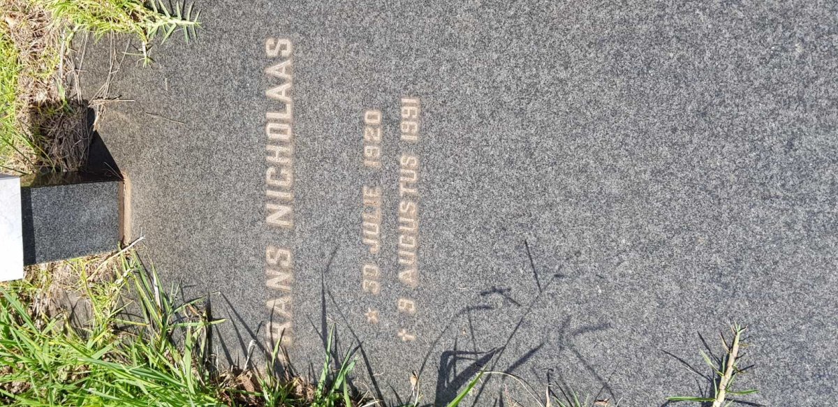 VERMAAK Frans Nicholaas 1920-1991