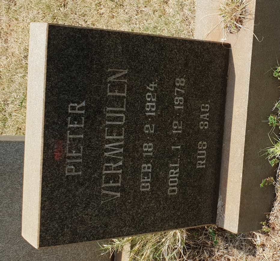 VERMEULEN Pieter 1924-1978