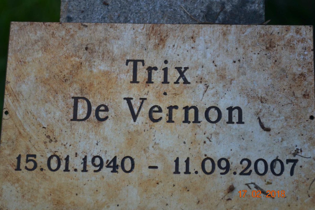 VERNON Trix, de 1940-2007