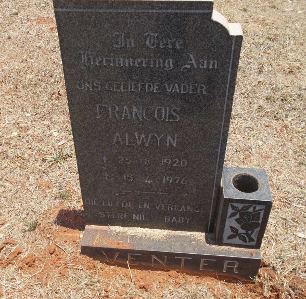 VENTER Francois Alwyn 1920-1976