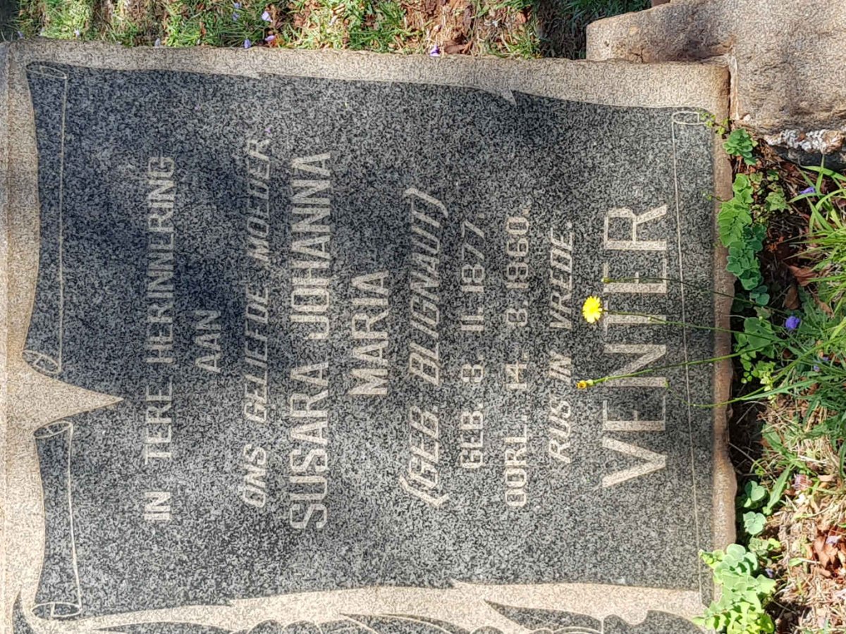 VENTER Susara Johanna Maria nee BLIGNAUT 1877-1960