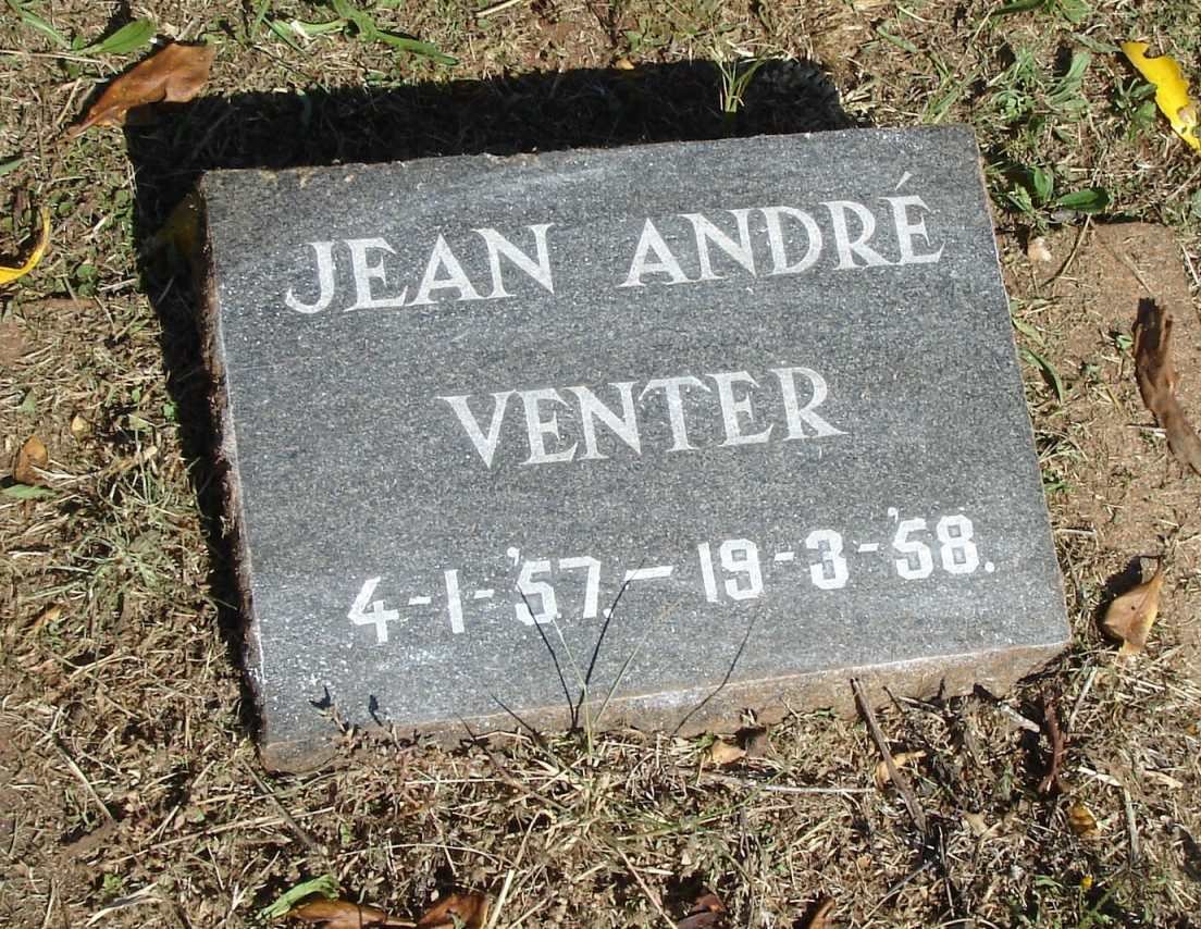 VENTER Jean André 1957-1958