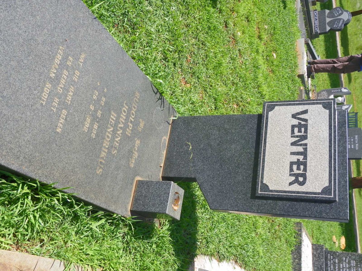 VENTER Rudolph Johannes Hendrikus 1932-1992
