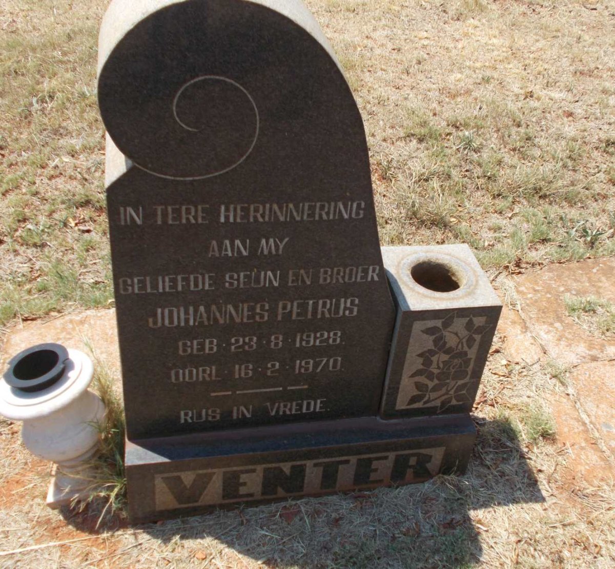 VENTER Johannes Petrus 1928-1970