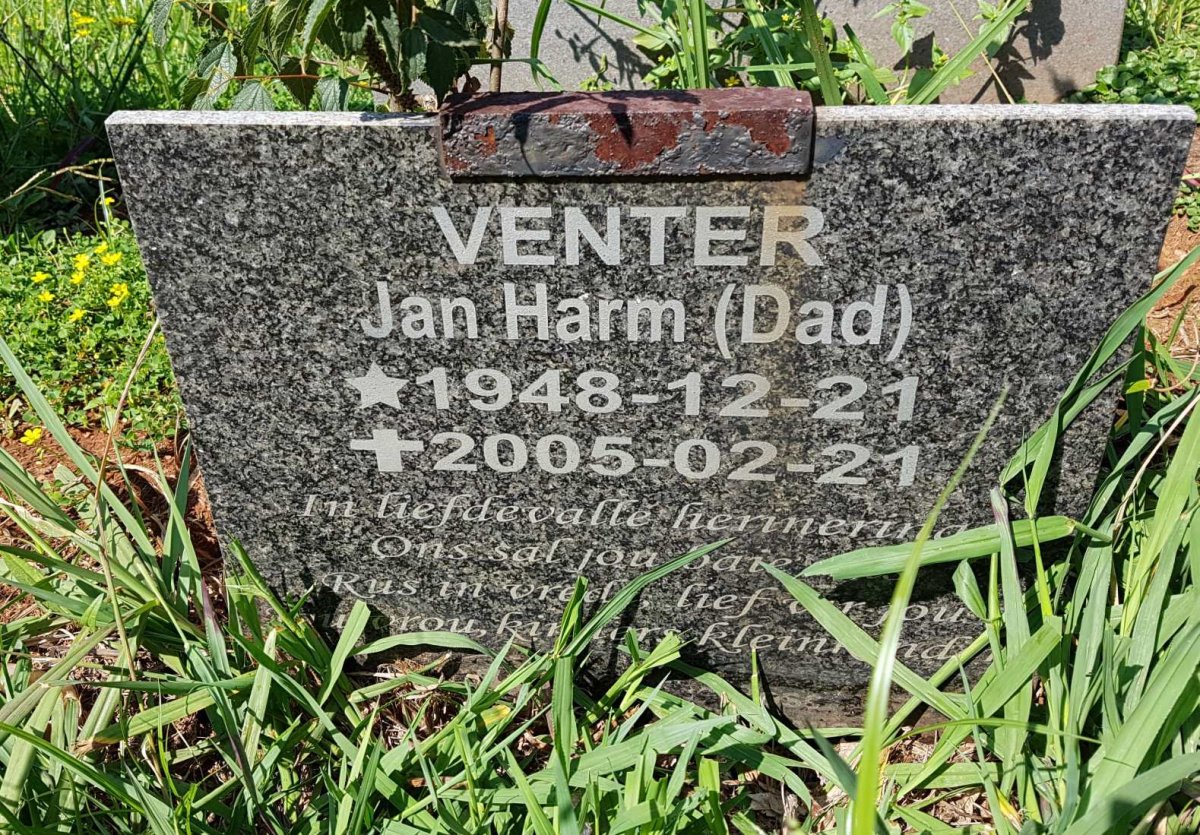VENTER Jan Harm 1948-2005