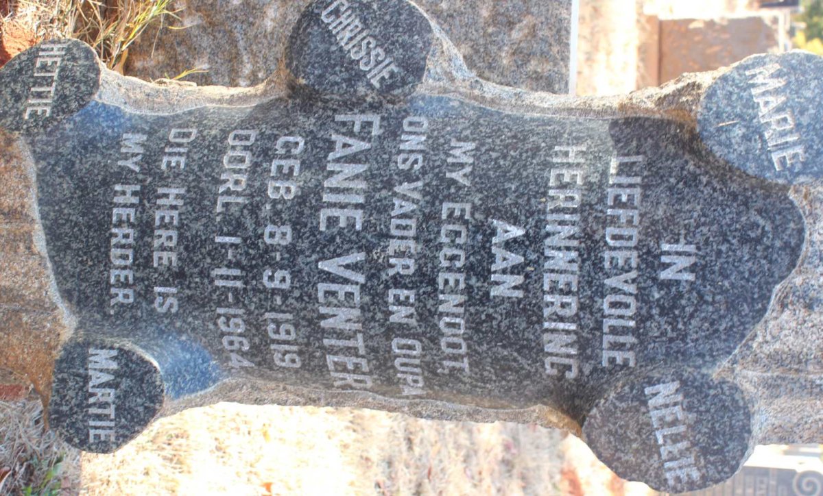 VENTER Fanie 1919-1964