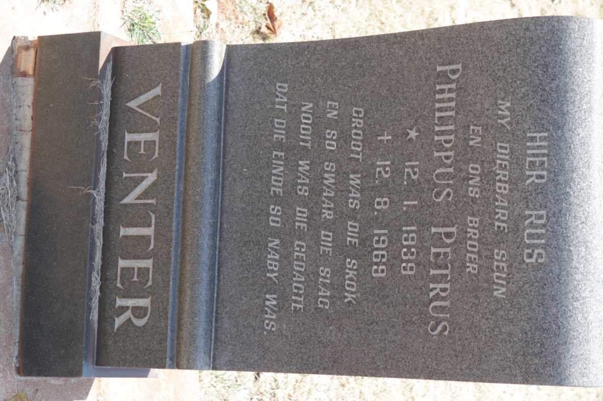 VENTER Philippus Petrus 1939-1969