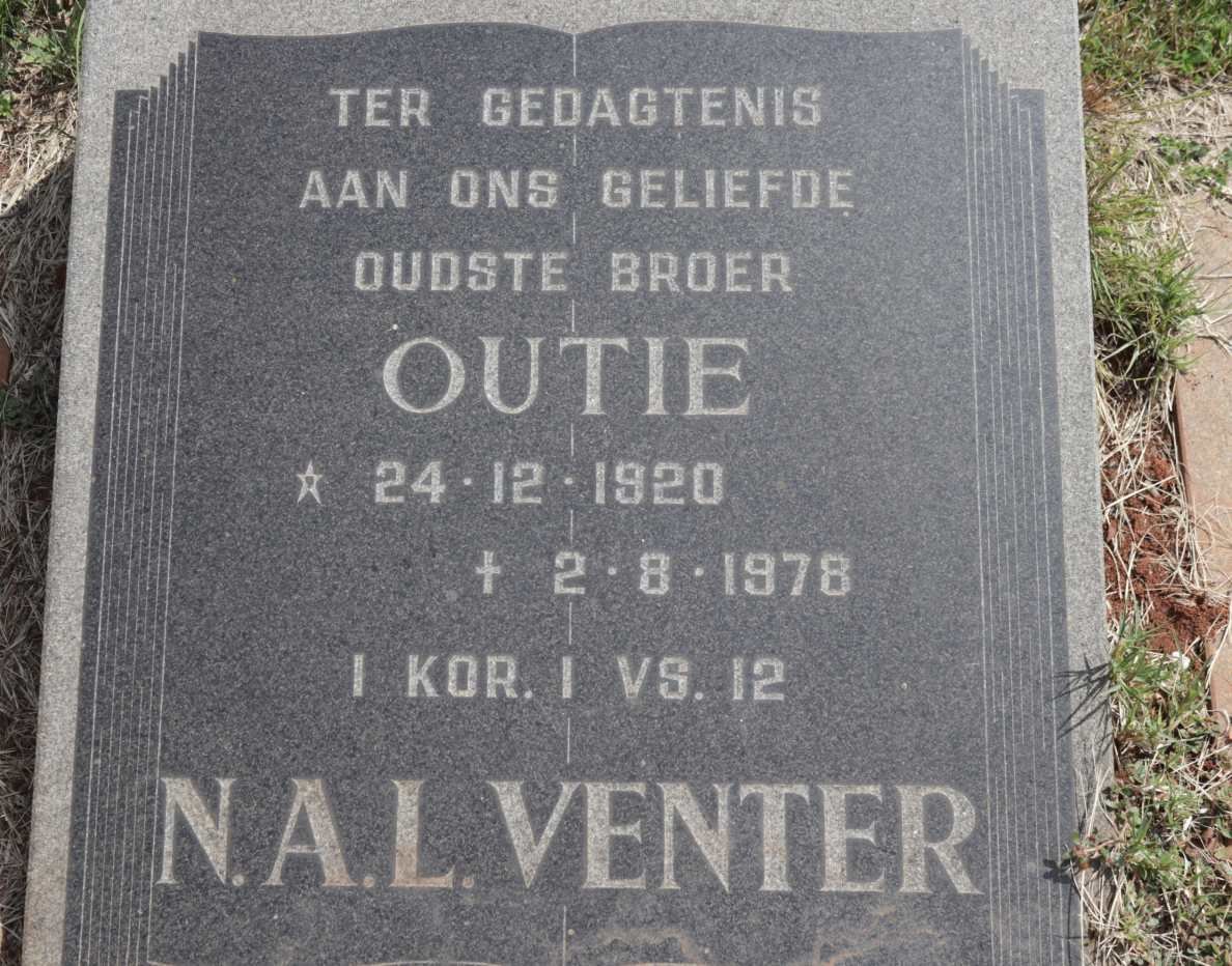 VENTER N.A.L. 1920-1978