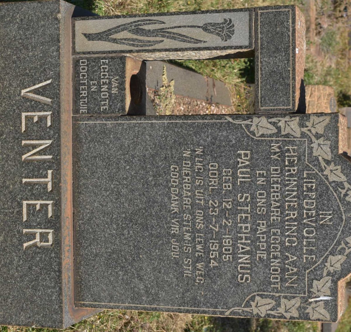 VENTER Paul Stephanus 1905-1954