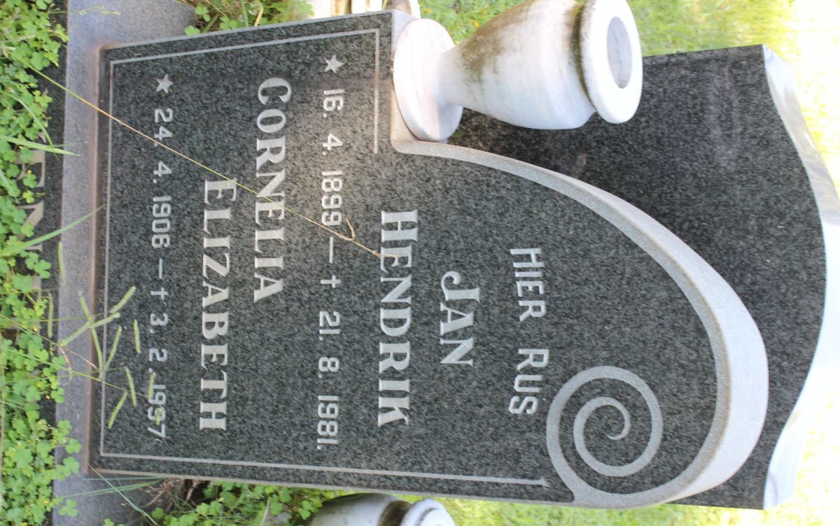VENTER Jan Hendrik 1899-1981 &amp; Cornelia Elizabeth 1906-1997
