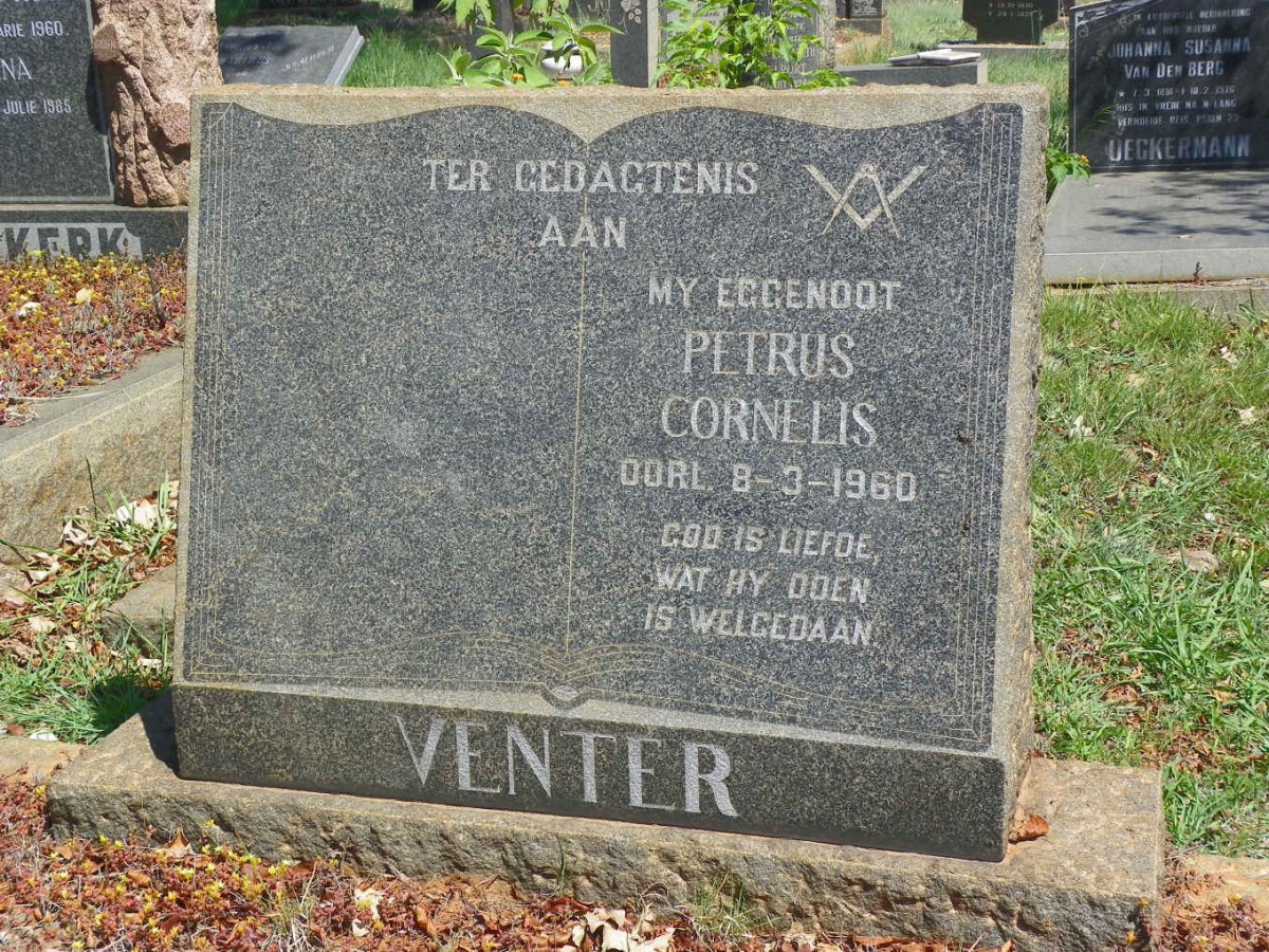 VENTER Petrus Cornelis -1960
