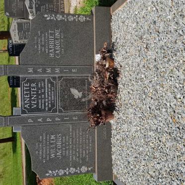 VENTER Willem Jacobus 1928-1990 &amp; Harriet Caroline 1933-  :: VENTER Anette 1964-2017