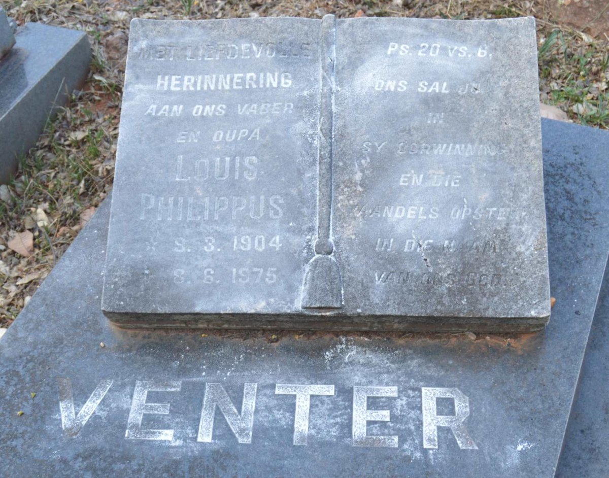 VENTER Louis Philippus 1904-1975