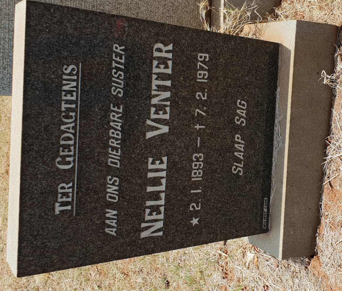 VENTER Nellie 1893-1979