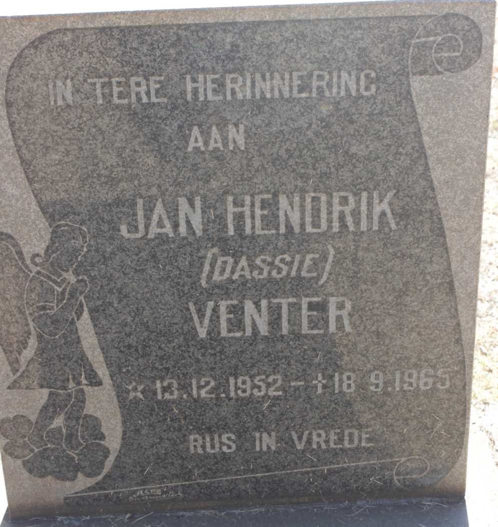 VENTER Jan Hendrik 1952-1965