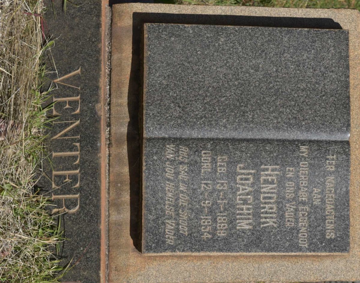 VENTER Hendrik Joachim 1889-1954