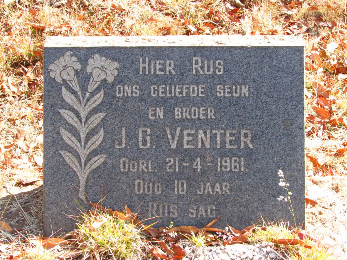 VENTER J.G. -1961