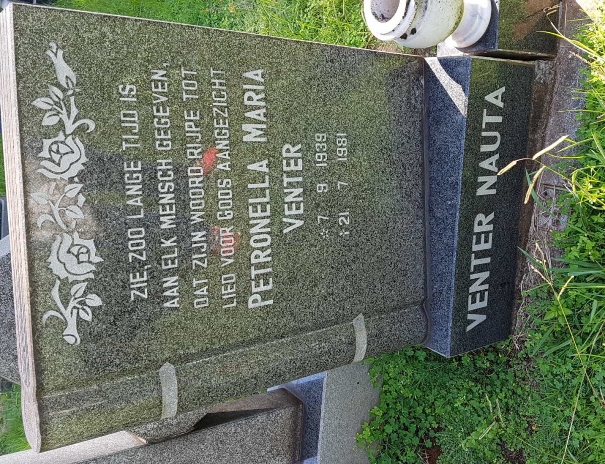 VENTER Petronella Maria 1939-1981