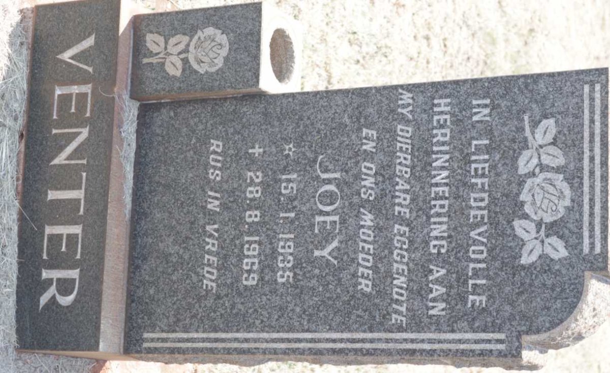 VENTER Joey 1935-1969