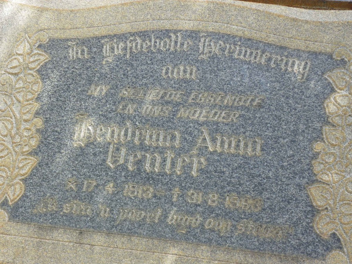 VENTER Hendrina Anna 1913-1963
