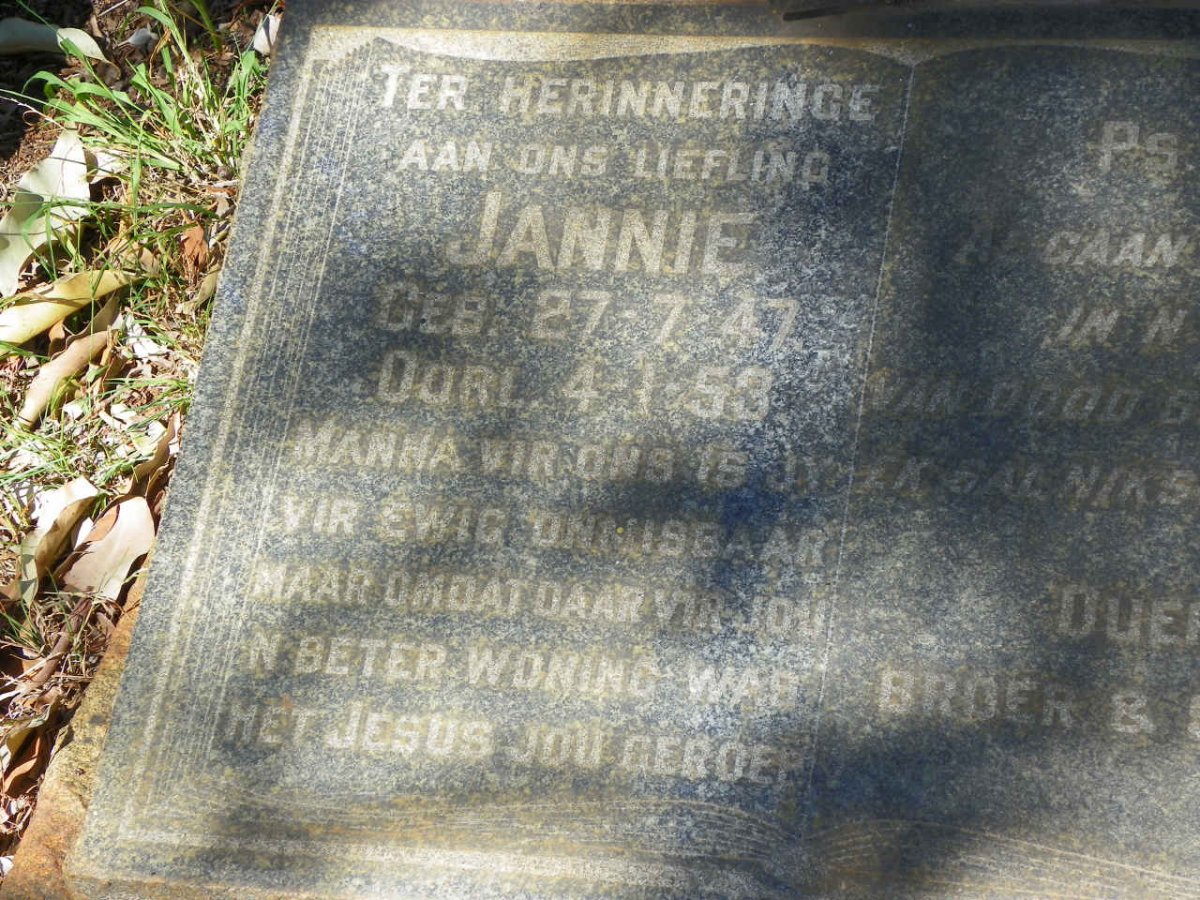 VENTER Jannie 1947-1953