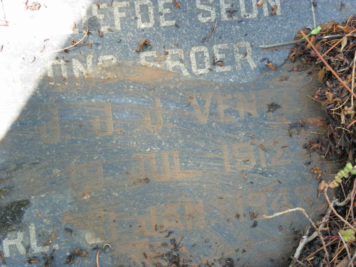 VENTER J.J.J. 1912-1943