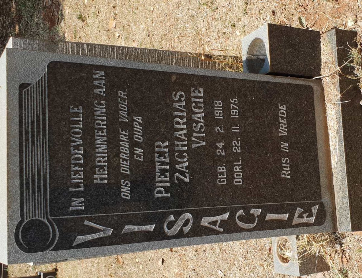 VISAGIE Pieter Zacharias 1918-1975