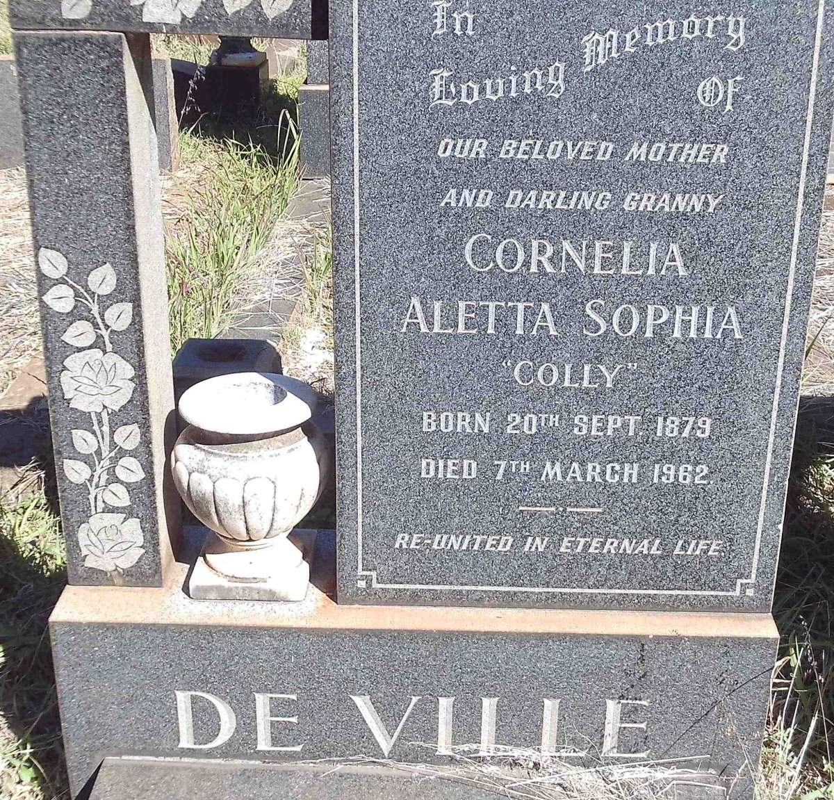 VILLE Cornelia Aletta Sophia, de 1879-1962