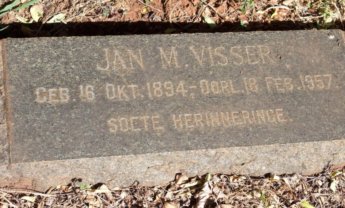 VISSER Jan M. 1894-1957