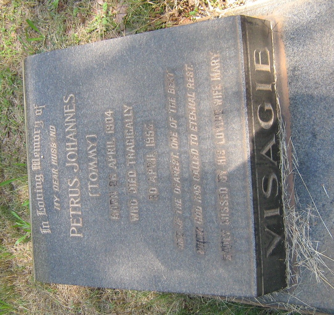 VISAGIE Petrus Johannes 1904-1955