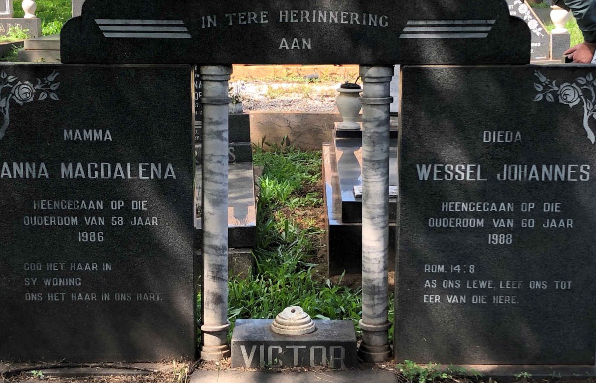 VICTOR Wessel Johannes -1988 &amp; Anna Magdalena -1986
