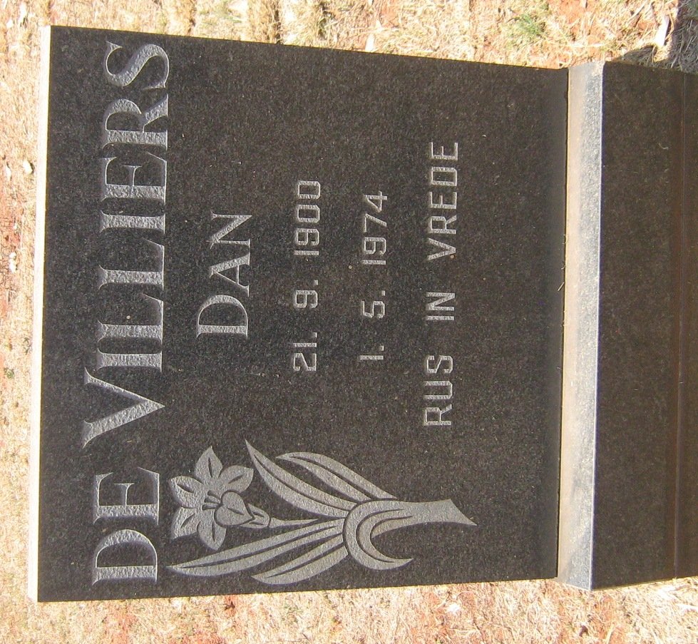 VILLIERS Dan, de 1900-1974