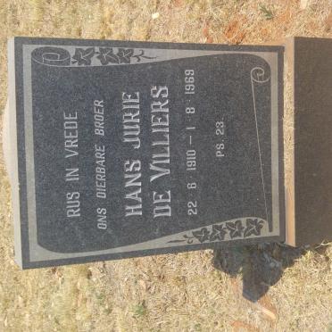 VILLIERS Hans Jurie, de 1910-1969