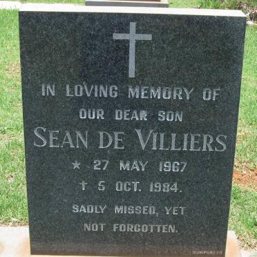 VILLIERS Sean, de 1967-1984