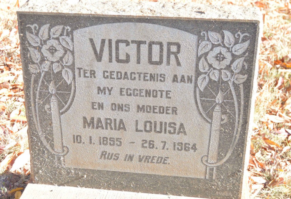 VICTOR Maria Louisa 1855-1964