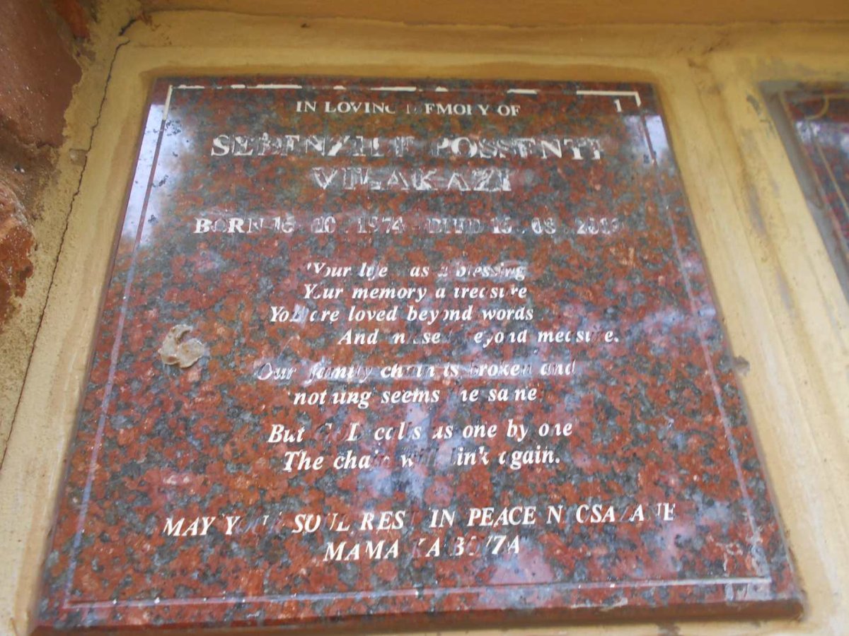 VILAKAZI Sedenzile Possenti 1974-2019