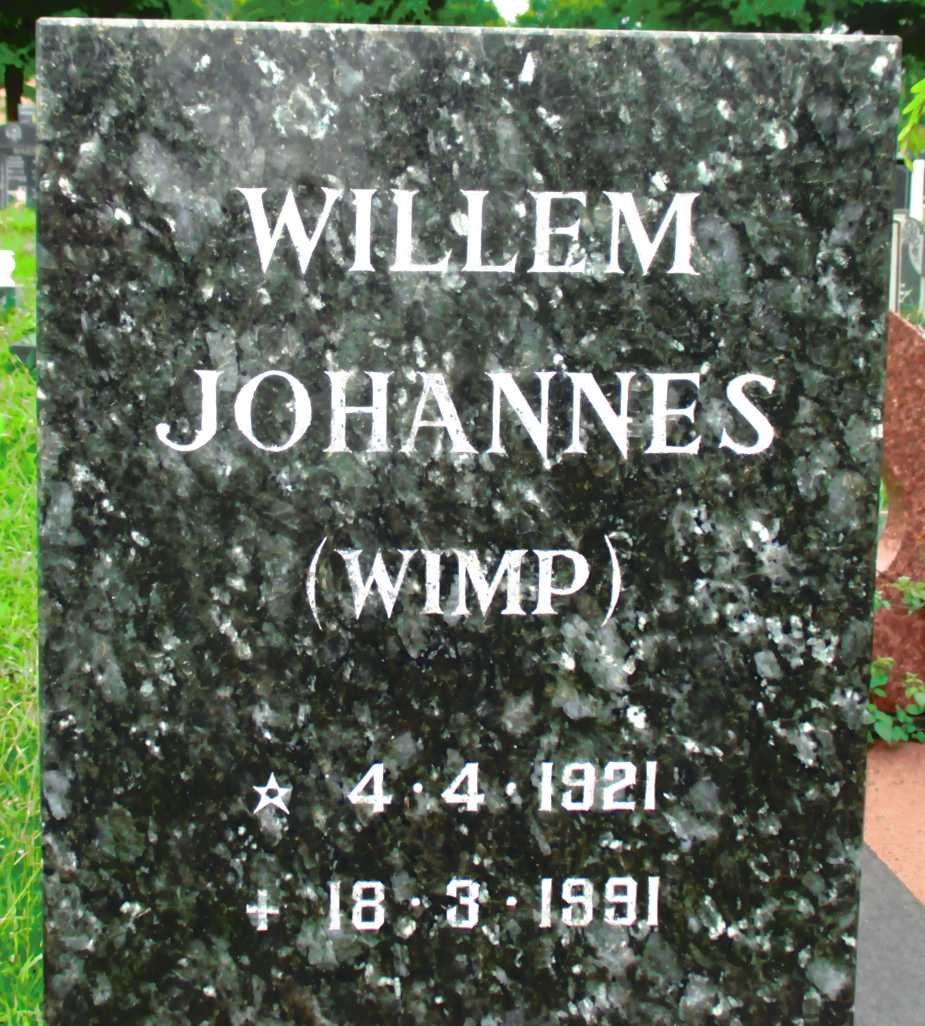 VILLIERS Willem Johannes, de 1921-1991