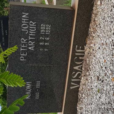 VISAGIE Peter John Arthur 1902-1992 &amp; Naomi 1903-1980