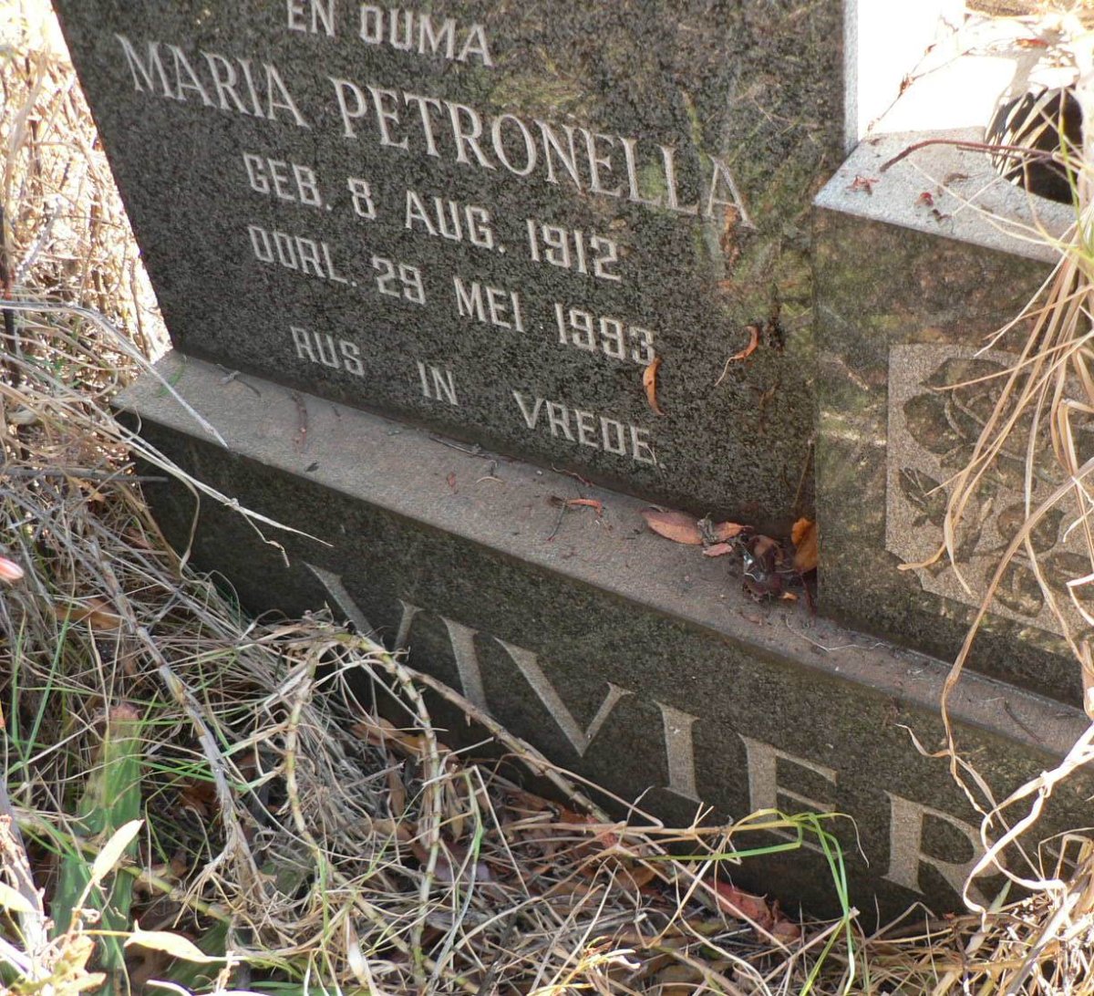 VIVIER Christiaan Pieter 1912-1962 &amp; Maria Petronella 1912-1993