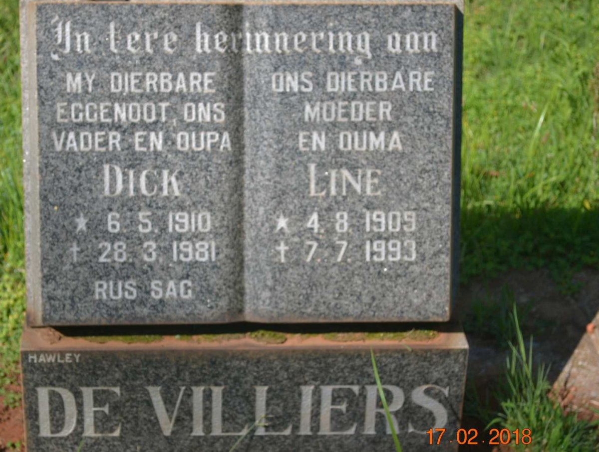 VILLIERS Dick, de 1910-1981 &amp; Line 1909-1993