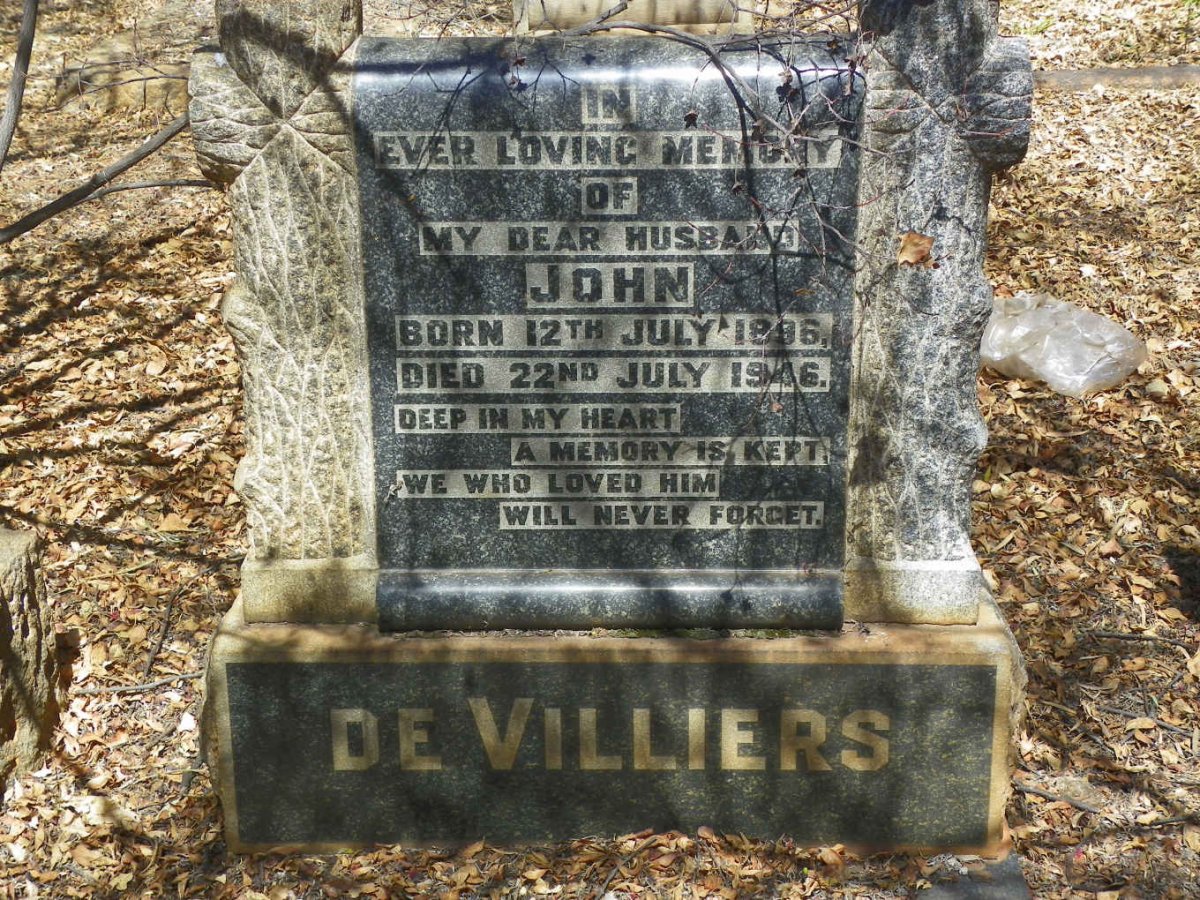 VILLIERS John, de 1896-1946